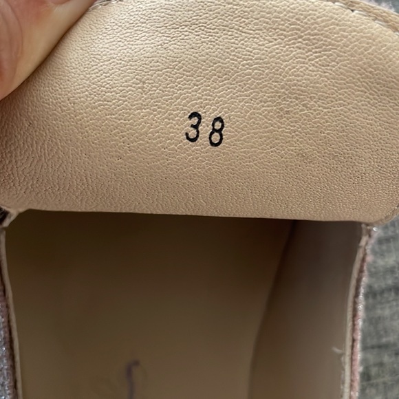 FREE PEOPLE ‘Snake Eyes’ Metallic & Velvet Slip-On Loafer Women’s Size 7.5 - Picture 11 of 12